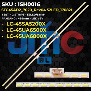Backlight TV SHARP 45 Inch LC-45SA5200X LC-45UA6500X LC-45UA6800X STG45AD2-7020-Rev04 52LED-170821