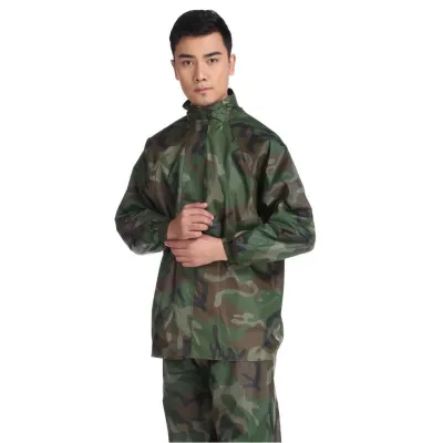 Bộ quần áo đi mưa hình lính vải dù cao cấp siêu bền chống thấm tốt gọn nhẹ