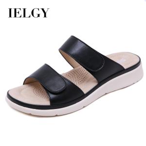 Ielgy Giày Nữ Dép Kỳ Nghỉ Velcro Sponge Cỡ Lỡn Dép Đi Biển