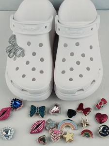 Metal shoes charm cross High Quality Alloy Diamond Shoe Buckle Fashion Gem Shoes Accessories