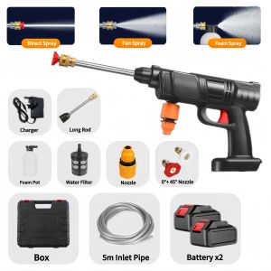 Bosch Cordless High Pressure Water Jet Washer | Portable Car Washer Gun | Rechargeable Power Cleaner for Car Home Outdoor Garden