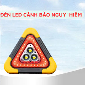 Đèn Tam Giác Size Lớn Đèn LED Cảnh Báo Dừng Đỗ Xe ÔTô Khẩn Cấp Sạc năng lượng Mặt Trời USB