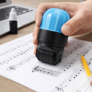 KAKA 6-Line Staff Sheet music stamp tool Rolling Stamps 5-Line Staff Music Notation Stamp Tablature Stamp Reusable Musical Instrument Teaching Tools Piano Teaching