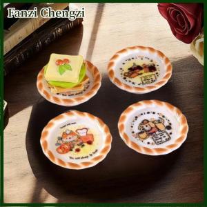 Fanzi 10PCS Cute Dollhouse Miniatures Puppy Dog Print Bread Pan Models Doll House Accessories Decor Kids Pretend Play Toys DIY Gifts