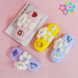 พร้อมส่งกล่องดินสอ กระเป๋าดินสอ กล่องใส่ดินสอตุ๊กตาหมีน่ารัก ทําจากซิลิโคน