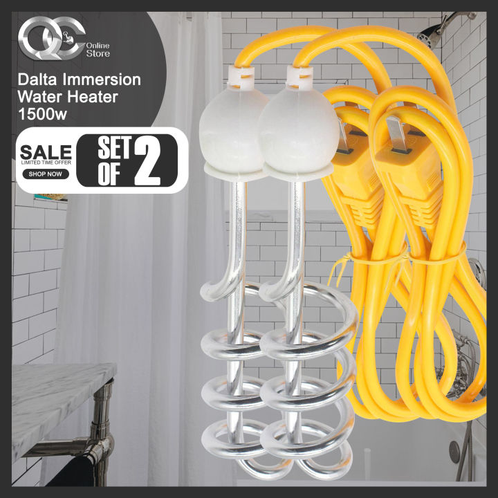 1500w 2000w Dalta Immersion Water Heater High Quality Design Stainless  Electric Portable Immersion Heater Boiler Water Water Heater (Free Cable