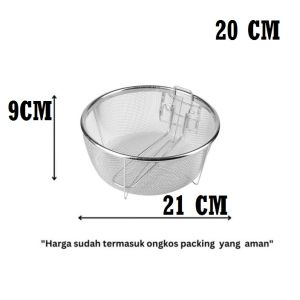 Keranjang Goreng Rebus Gagang Lipat 20 cm