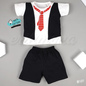 ❤️ Setelan Anak Bayi Cowo 1Y 2Y 3Y Jas Dasi Merah Lucu Murah ❤️