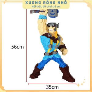 Mô hình lắp ráp nhân vật hoạt hình siêu anh hùng người nhện captain người sắt cỡ lớn 45cm fullbox nhựa ABS an toàn