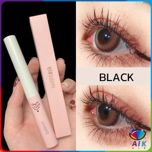 AIK มาสคาร่าขนาดเล็ก หัวแปรงโค้งยาว กันน้ำและกันเหงื่อ ไม่เลอะ สําหรับผู้เริ่มต้นปัดขนตา Mascara