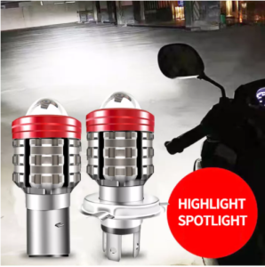3000LM H4 BA20D Motorcycle DRL Headlight LED Bulb 24w 2 Colors White/Yellow + Daytime Running Lights Blue Light