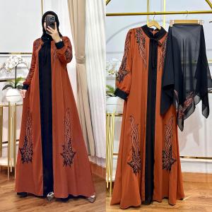 ZIFA FASHION // COD // NEW BORDIR ANJANI DRESS CRUTY FREE HIJAB // GAMIS ABAYA CRUTY BORDIR PAYET TABUR MEWAH // DRESS ROMPI PAYET TABUR CANTIK TERBARU // FASHION WANITA KONDANGAN // DRESS MUSLIMAH TRENDY // ABAYA CRUTY BORDIR // *LK