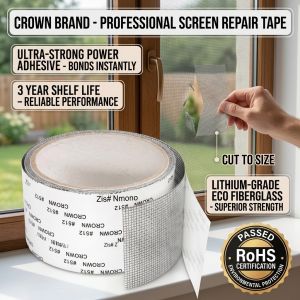 Self Adhesive Mosquito Net Repair Patch Window Screen Tape Door Curtain Mesh Fix Easy Install DIY Mesh Patch Strong Adhesive Screen Repair Tape Window Door Household Use
