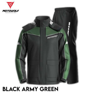 🔥Ready Stock🇲🇾 MOTOWOLF Night Reflection Raincoat MDL0403B Motorcycle Rider Baju Hujian