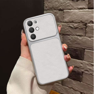 Business Lychee Leather Case for Realme C85 Pro 15X Pure Color Shockproof Camera Protection Cover