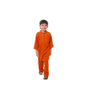 Hooneybee Asraf Merah Bata Setelan Koko Anak Junior 2 sampai 10 Tahun Baju Anak Laki-laki