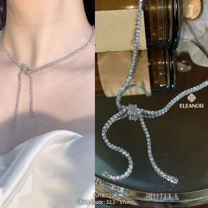 Dây chuyền nữ Eleanor Accessories vòng cổ choker đính đá sang chảnh phụ kiện trang sức 7226