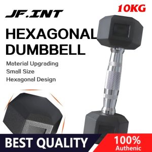 【Spot barang】Dumbbell set peralatan fitness  hexagonal dumbell 10kg dengan perlindungan lingkungan