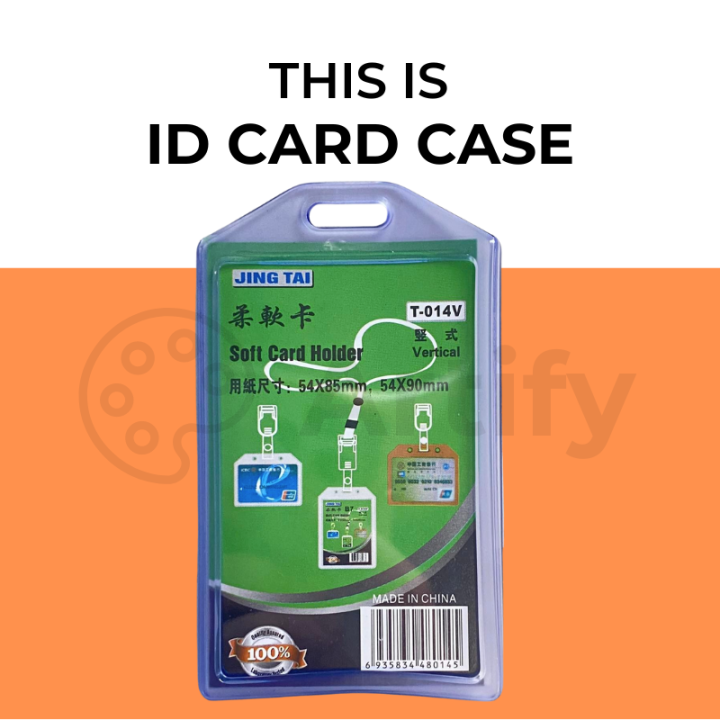 ID Card Case PVC ID Size T-014 Vertical ID Casing | Lazada PH