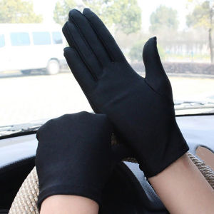 LYM Woman Gloves For Summer Sunscreen Driving Gloves Female Thin Cotton Sweet Solid Color Non-Slip Touchscreen Breathable