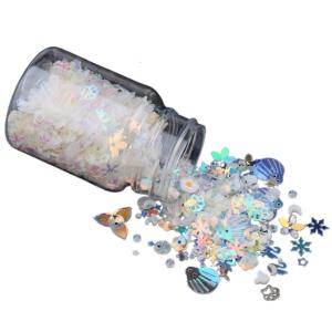 Flower Luminous Glitter Sequins Flakes DIY Crafts Tumblers Painting Body Nail Glitter Christmas Decoration Resin Sequins