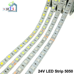 Dải Đèn LED DC24V Đèn LED Linh Hoạt 5050 Dải Đèn LED Chống Nước Màu Trắng Ấm RGB RGBW 60LEDs/M 5 Mét/lô