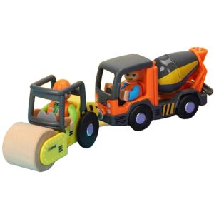 BEIBEI Ambulance ic Train Car Locomotive Forklift Trailer Wood Train Track Toy Birthday Chistmas Model Car Track Railway Toys Childrens Toys