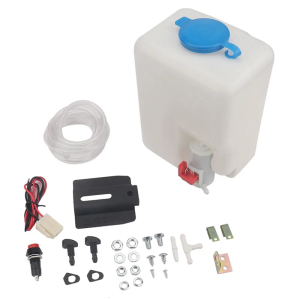 Car Windshield Washer Tank 1.5L Large Capacity High Pressure System Fast Windshield Cleaning Universal Fitment