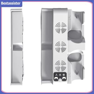 Horizontal Stand and Cooling Station Horizontal Cooling Stand Base Holder with Controller Charging for PS5 Slim/PS5 Pro