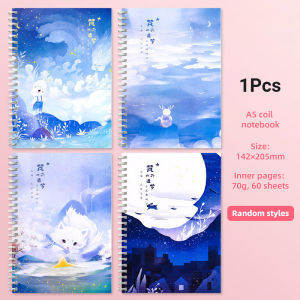 【On Hand! Coil  Notebook 】1PCS A5 Spiral Notebook Simple Coil Student Notebook Morandi Color Notebook School Supplies 40 Sheets