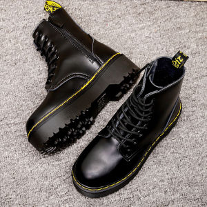 Dr Martin Boots For Women Men Chelsea Thick Soled Black Short Sleeve Boots Fashion Ankle Boots for Men and Women