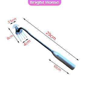 คราดเก็บหญ้า แบบ mini อุปกรณ์ทำสวน  คราดเหล็ก หัวคู่จอบขุดดิน 4 ฟัน ขุดหญ้า ขุดดิน rake