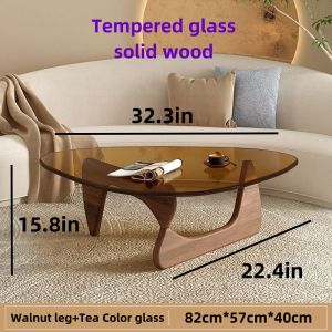 PRIZMIC & BRILL Living room center table sofa table glass coffee table