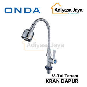 Kran Dapur V Tul Tanam (Onda) / Angsa / Fleksibel / Cuci Piring / Flexi