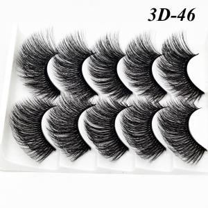 5 Pairs Manga Lashes Eyes Lashes Soft Natural Long Eyelashes Fake Lashes Anime Wispy Strip False Eyelashes Makeup