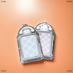 [COD] Undis Kawaii 3 Inch Photocard Holder Bag Pendant Photo Frame Picture Display Stand Card Holder Student Keychain For Bag