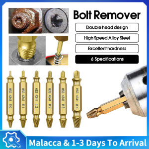 6PCS Broken Bolt Damaged Screw Extractor Remover Speed Out Drill Bits Tool Set high speed steel Screw Remover Tool Broken Bolt Remover