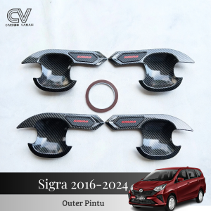 Cover Outer Pintu Mobil Sigra 2016 - 2024 Carbon