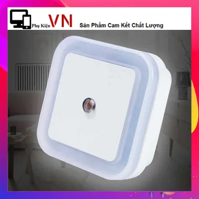 Đèn Ngủ Cảm Biến Tự Sáng Khi Về Đêm - Đèn Ngủ Cảm Biến Ánh Sáng Tự Động Tắt Mở (Trắng) Siêu Tiết Kiệm Điện Bóng Đèn Led Tuổi Thọ CaoSiêu Bền