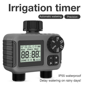 Smart watering system automatic watering timer dual socket tap water program for outdoor garden