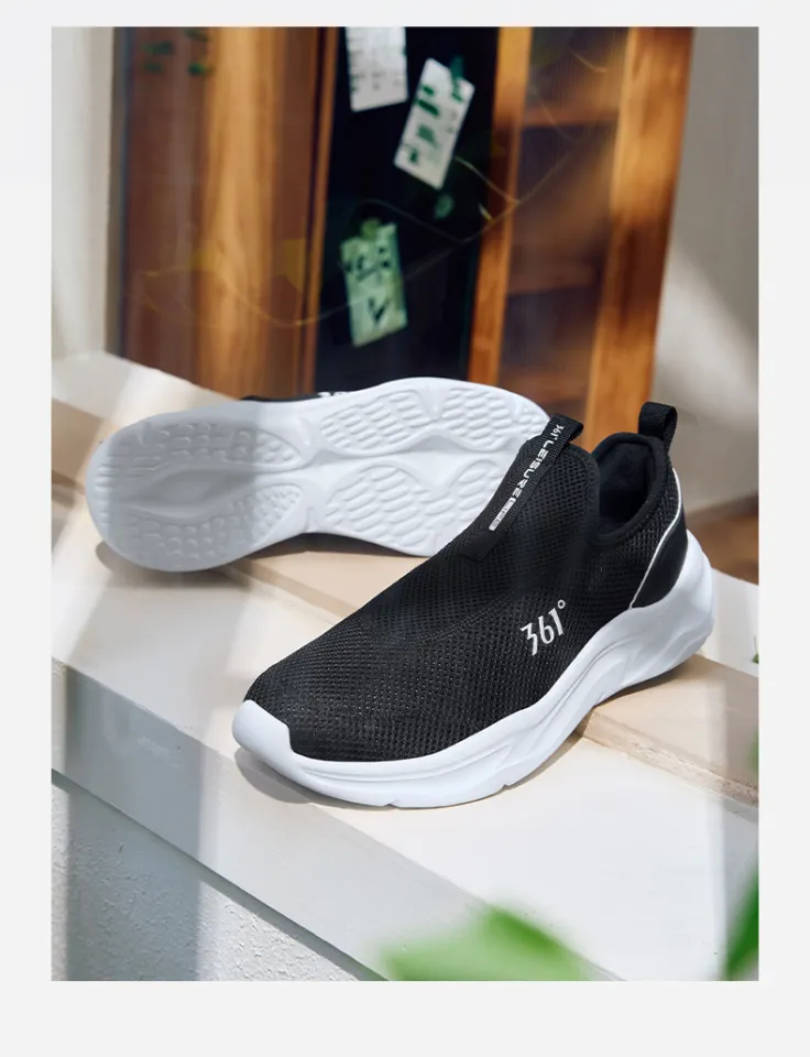 361 Degrees Men's Slip on Casual Shoes breathable Skateboard Shoes