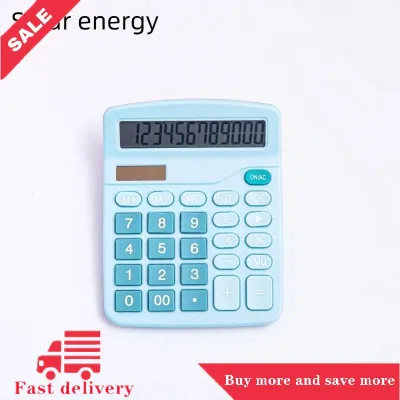 [COD] Dual Display Calculator With Money Detector 12 Digits Electronic Calculator Solar power