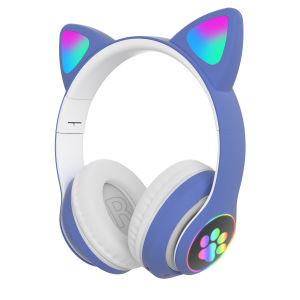 5.1 Bluetooth Wireless Headphones Headset Cat Ear Headphones For Childrens Kids Gift With Flash Light HD Voice Microphone