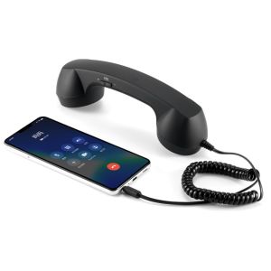 DOOUR Straight Insertion Retro Phone Handset Multifunctional Portable Landline Handle Receiver Telephone Wired Handsets For Calls External Headset