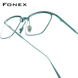 FONEX Titanium Glasses Frame Men Brand Design Square Eyeglasses Business Full-Rim Japanese High-Quality Ultralight Custom Optical Eyewear 85724