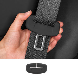 pamelaea 2Pcs Seat Belt Buckle Cover Anti-Scratch Rubber Car Seat Buckle Protector Clip Protection Cover Universal For SUV Sedan