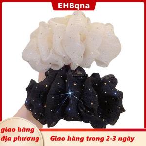 [COD] EHBqna 3PF Ship within 24 hours Mùa Hè Ngọt Ngào Lưới Vải Tuyn Sao Bong Bóng Tóc Claw Clip Cho Phụ Nữ Rắn Ponytail Clip Phụ Kiện Mũ