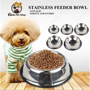 Pet dog cat Plain stainless Steel bowl/water bowl Paw Print Stainless Bowl
