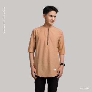Koko Kurta Pria Lengan 3/4 | baju Koko Laki-Laki | Koko Dewasa Zipper  Berbahan Oxfort | Produk By Bayezid All Variant