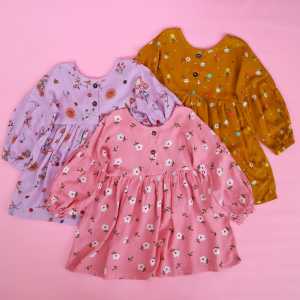 MAYESHA DRESS - BLUS BLOUSE TUNIK - RAYON ANAK - ATASAN BAJU PEREMPUAN - DASTER LENGAN PANJANG KERUT BALON BOLAK-BALIK FREE BANDANA - MOTIF TERBARU BAHAN ADEM MURAH BERKUALITAS